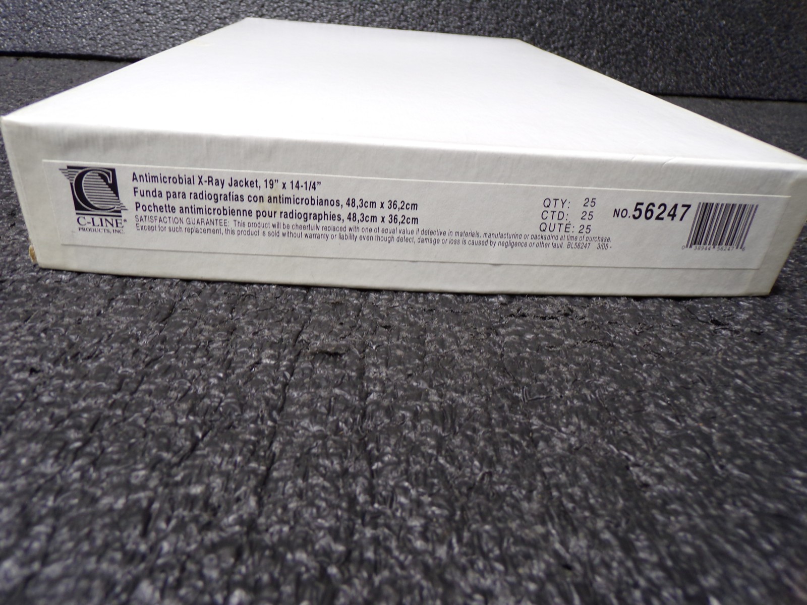 Antimicrobial X-Ray Jacket, Clear Both Sides, 25PK, 14-1/4″ x 19″, 56247(TS)