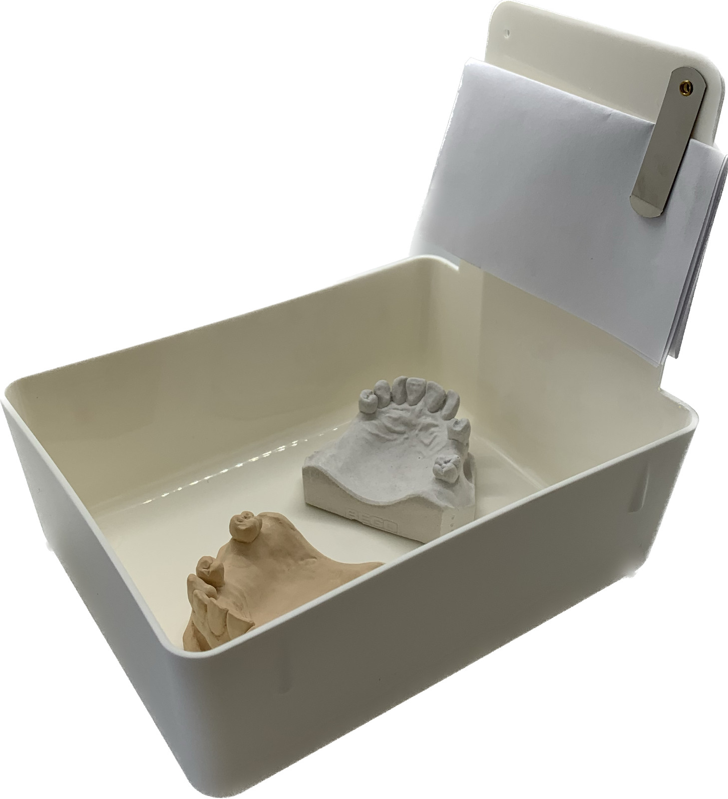 Dental Lab Pan White 12/box High Quality Color Coded organization