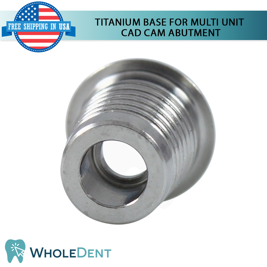 NP Conical Connection Straight Multi Unit 1.6mm Scan Body Titanium Base Set