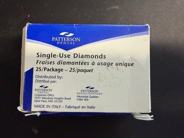 Patterson Diamond – FG Ex Fine, Yellow, Football Point End, # 379-023VF – 25/Pkg