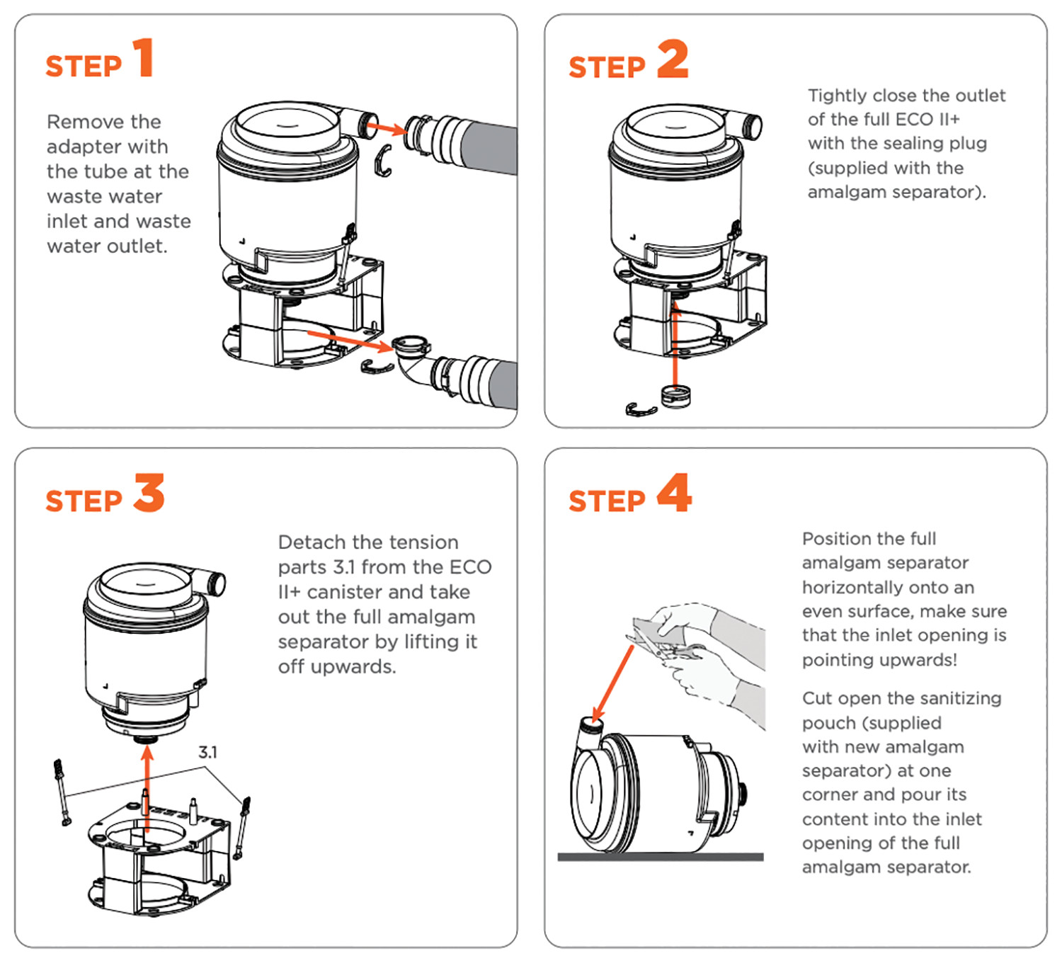 ECO II & II+ Amalgam Separator Cartridge