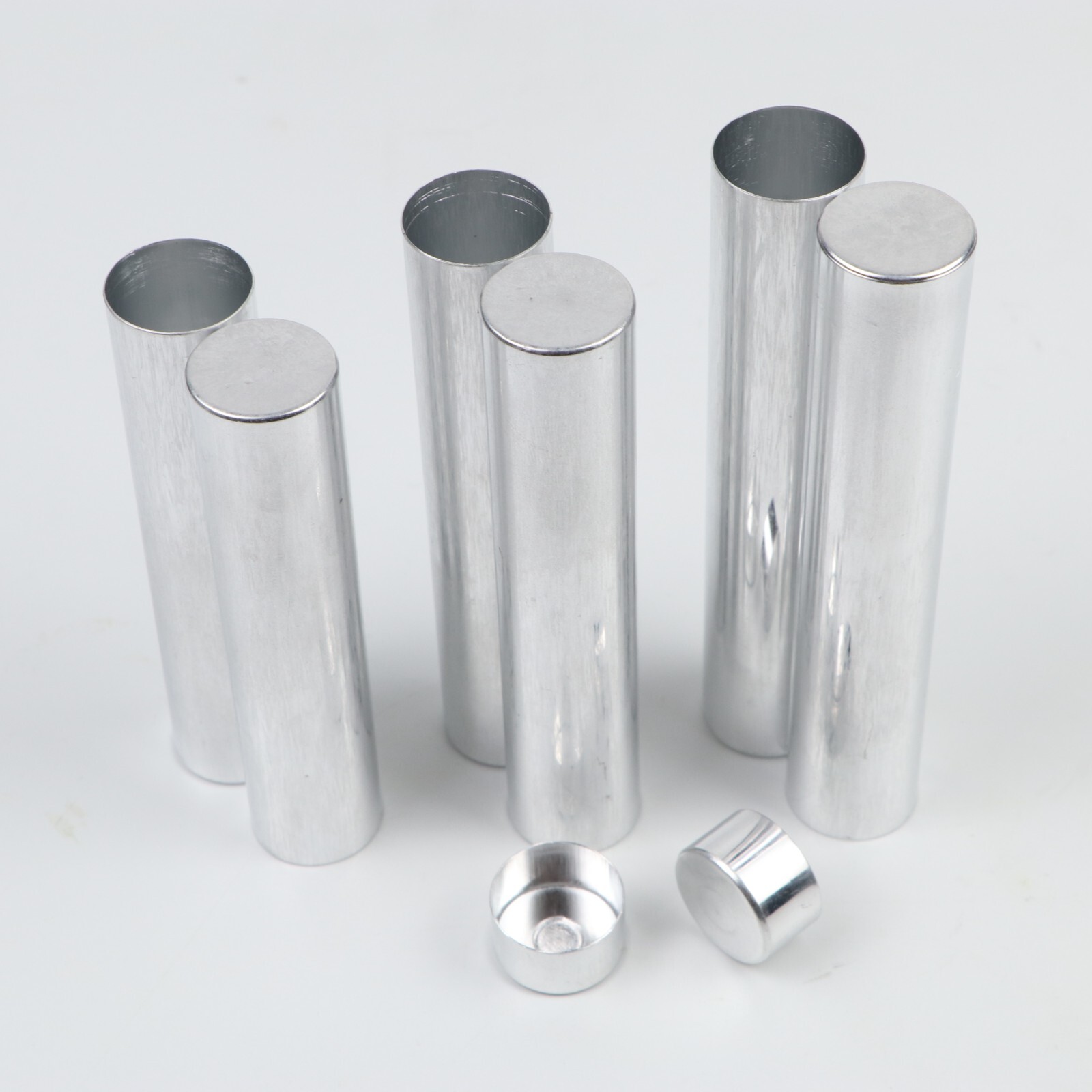 100pcs Dental Lab Aluminum Tube Empty Cartridges For Flexible Acrylic OD22mm