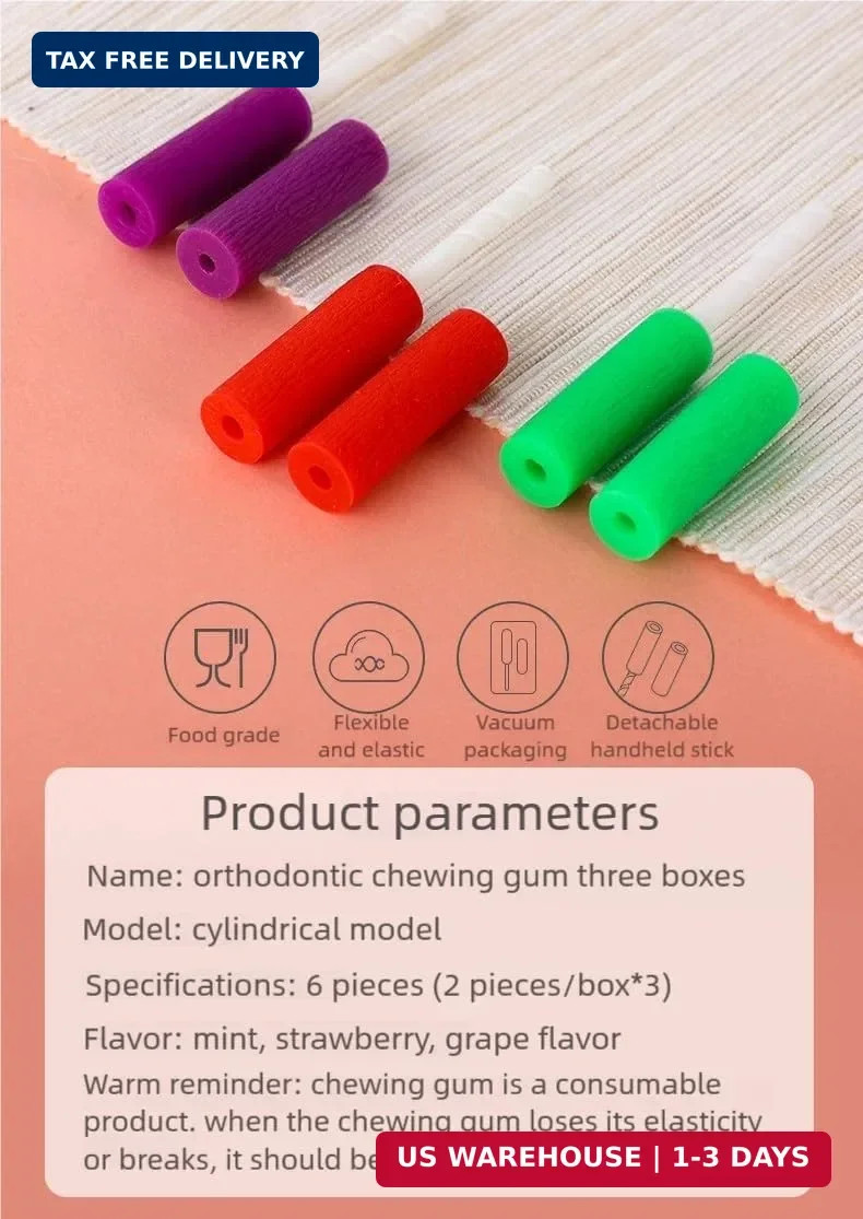 YANDY Dental Aligner Chewies, 6-Pack Silicone Orthodontic Chompers Aligner Trays