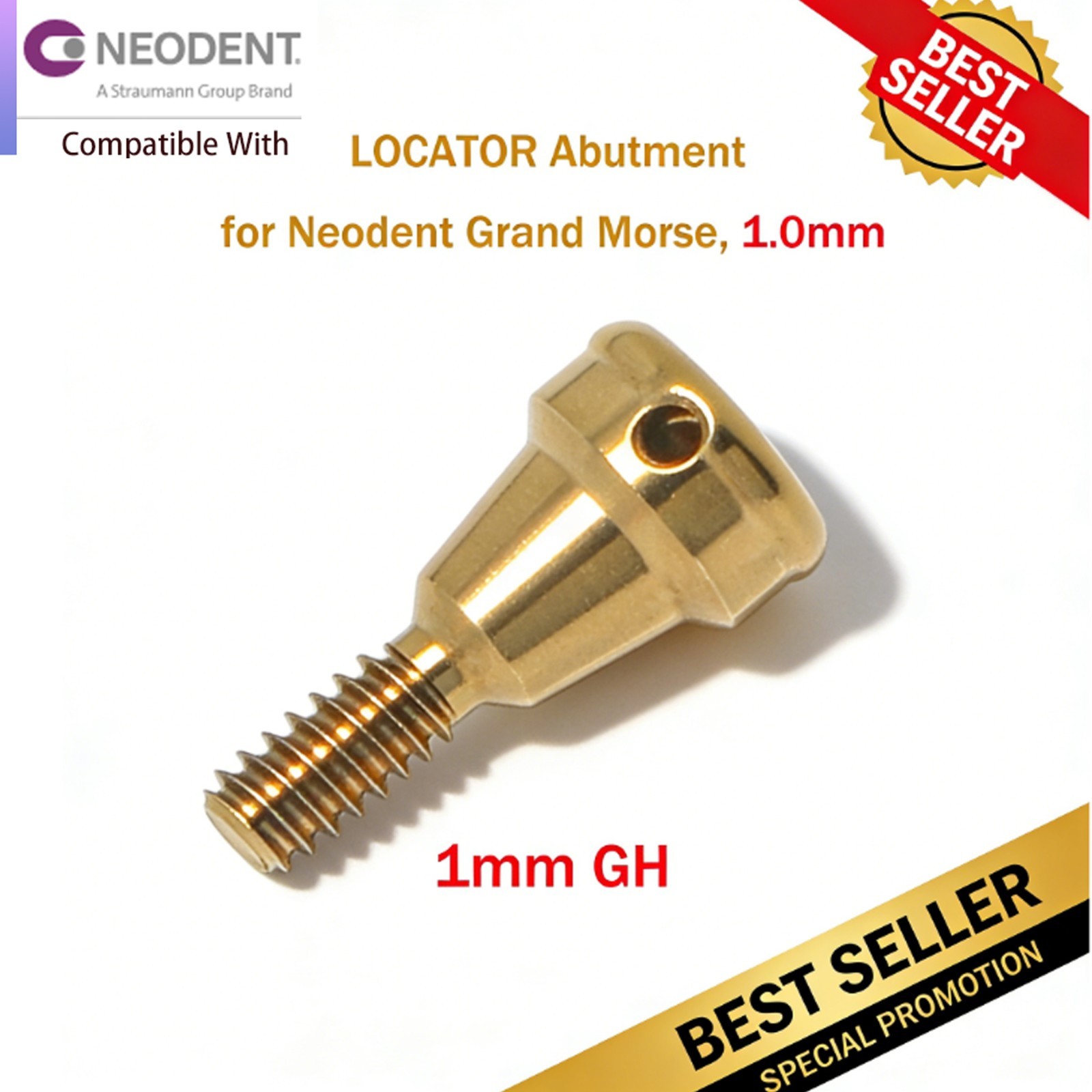 Titanium Overdenture Abutment Zest Locator Anchor Neodent GM Retention Inserts