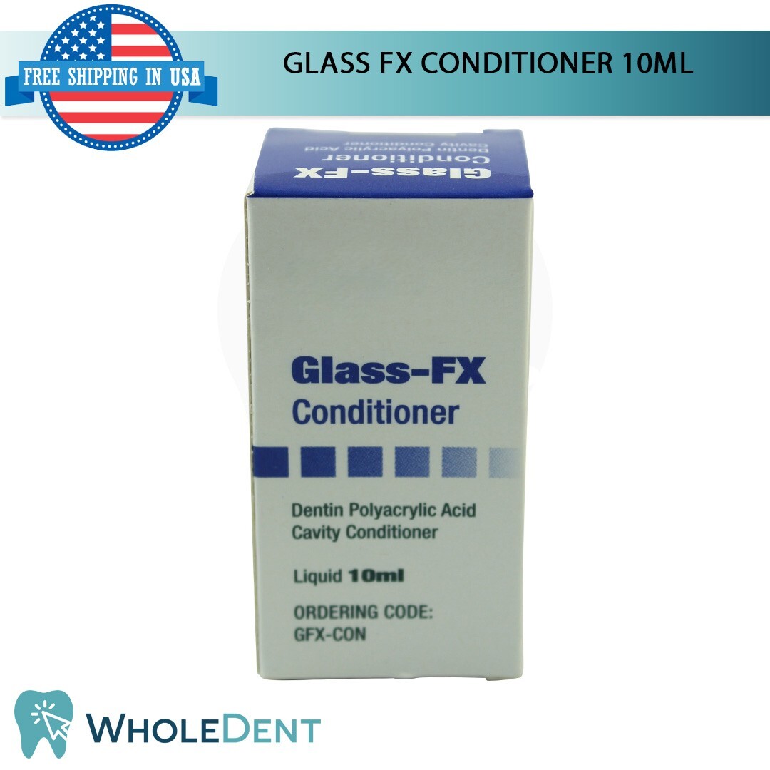 Glass FX Dentin Conditioner 10ml 10% Polyacrylic Acid Based Long-Lasting Result