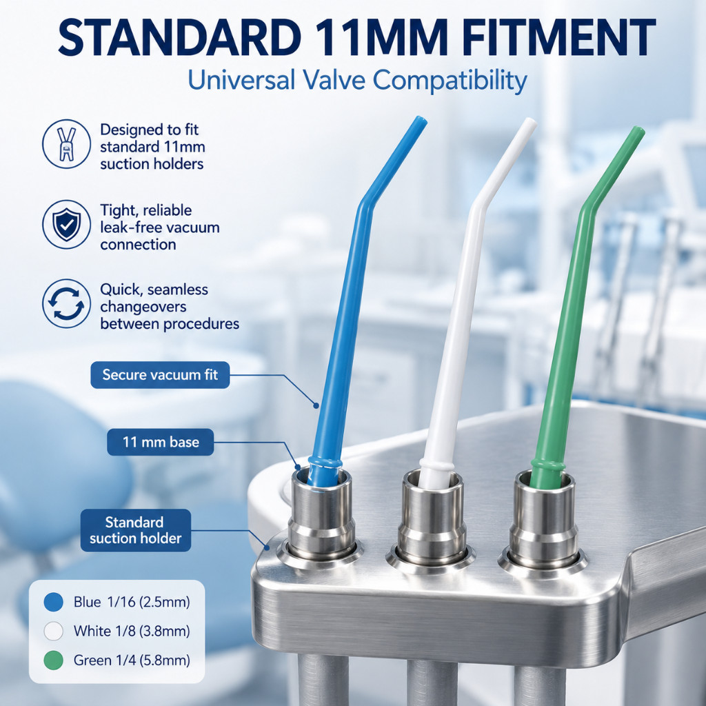 Surgical Aspirator Tips Dental Aspirating Suction Tips (Choose Size & Qty)