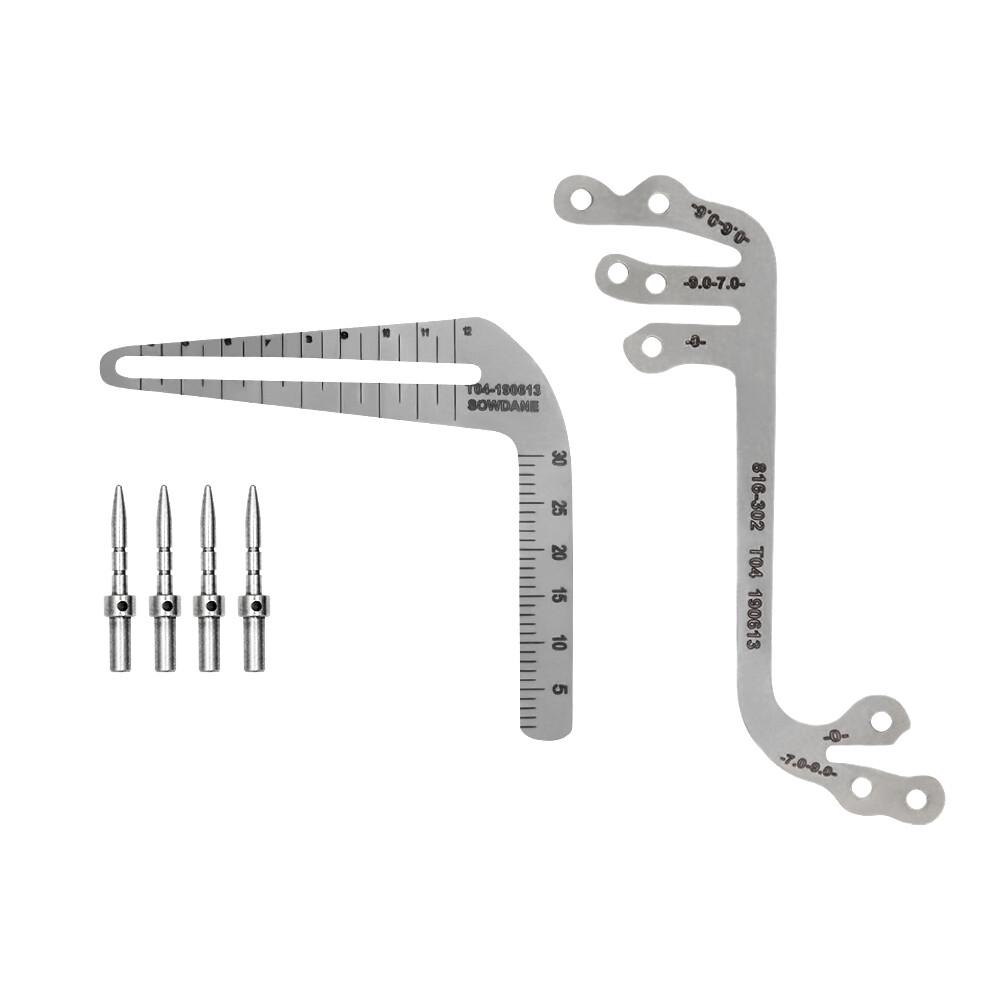 Set of 6 Dental Gauge Implant Surgical Drilling Guide Locator Parallel Depth Pin