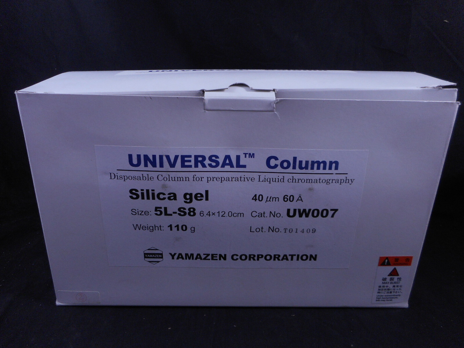 YAMAZEN 40µm Universal Disposable Chromatography Column Silica Gel UW007 4/Pack