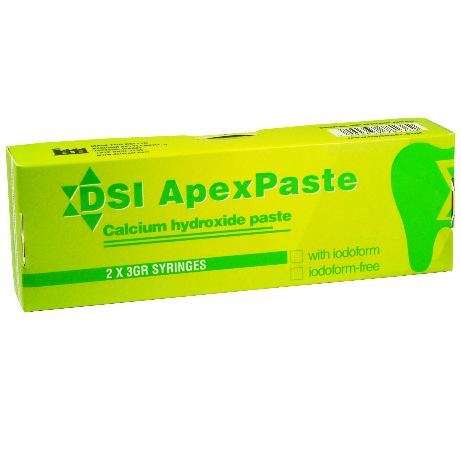 Dental Apex Paste Iodoform Endodontic Calcium Hydroxide Root Canal Filling 2x3gr
