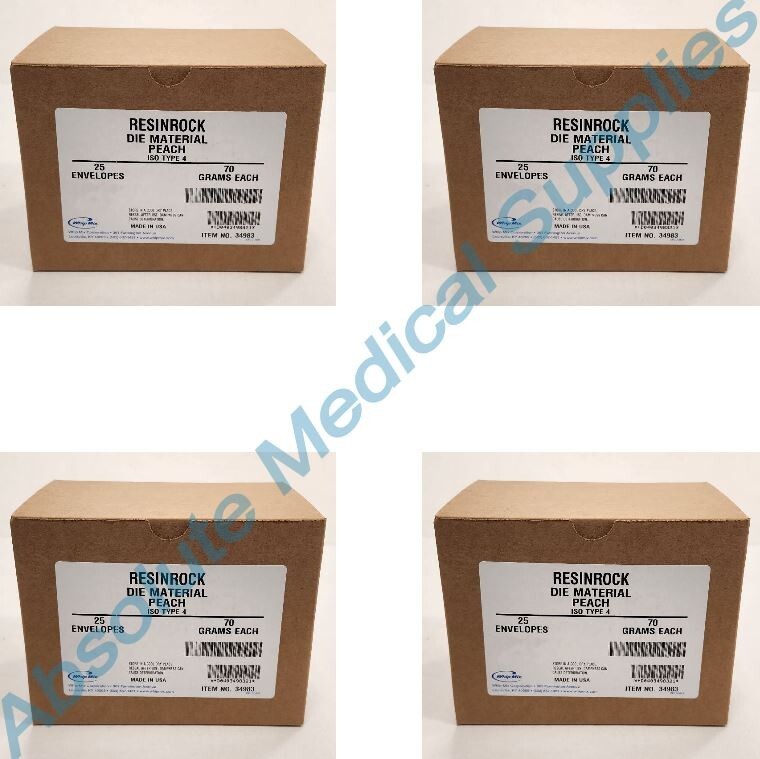 *100-Packs* Whip Mix ResinRock Die Material ISO Type 4 Peach 34991