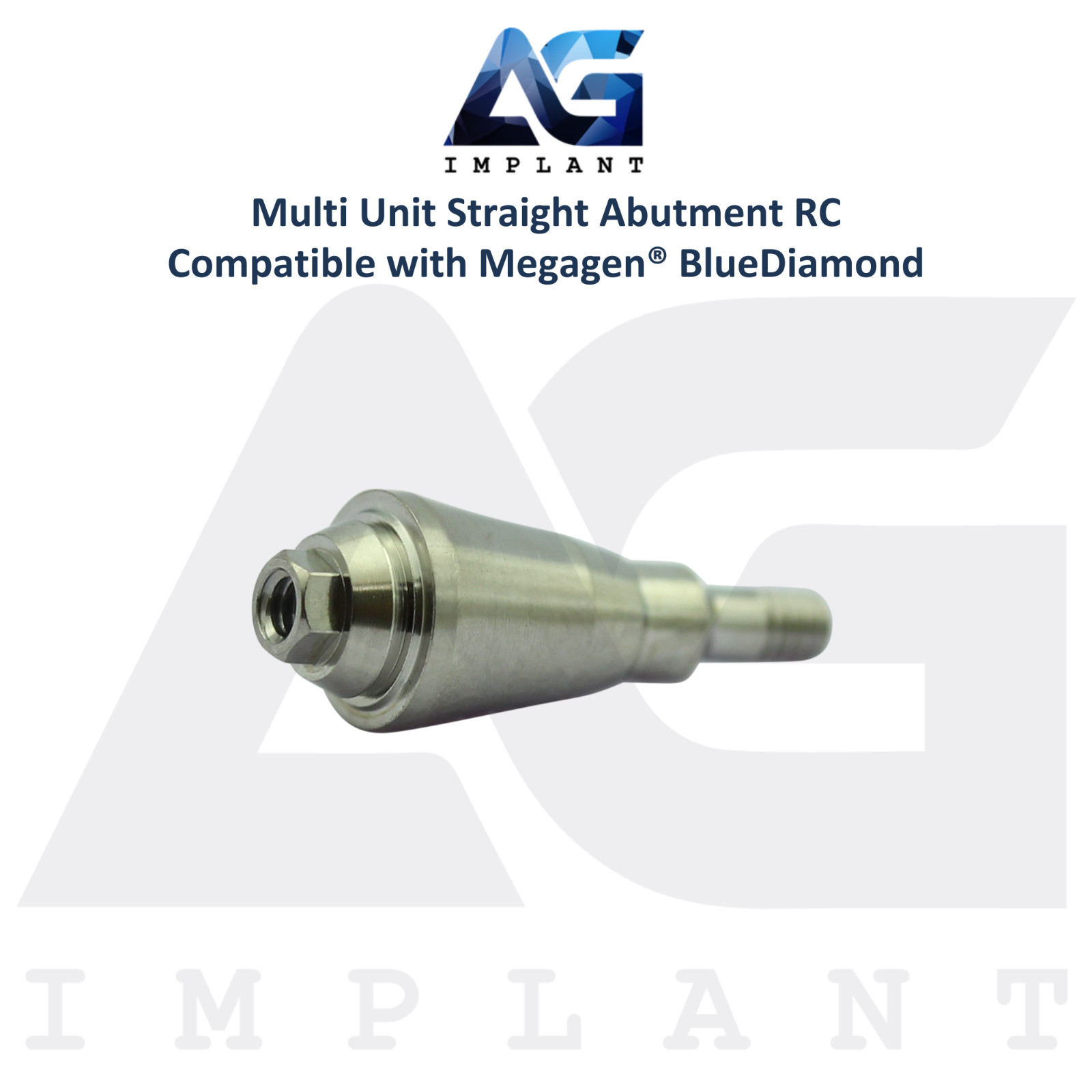 5 Straight Multi Unit Prosthetic RC Compatible with Megagen® BlueDiamond