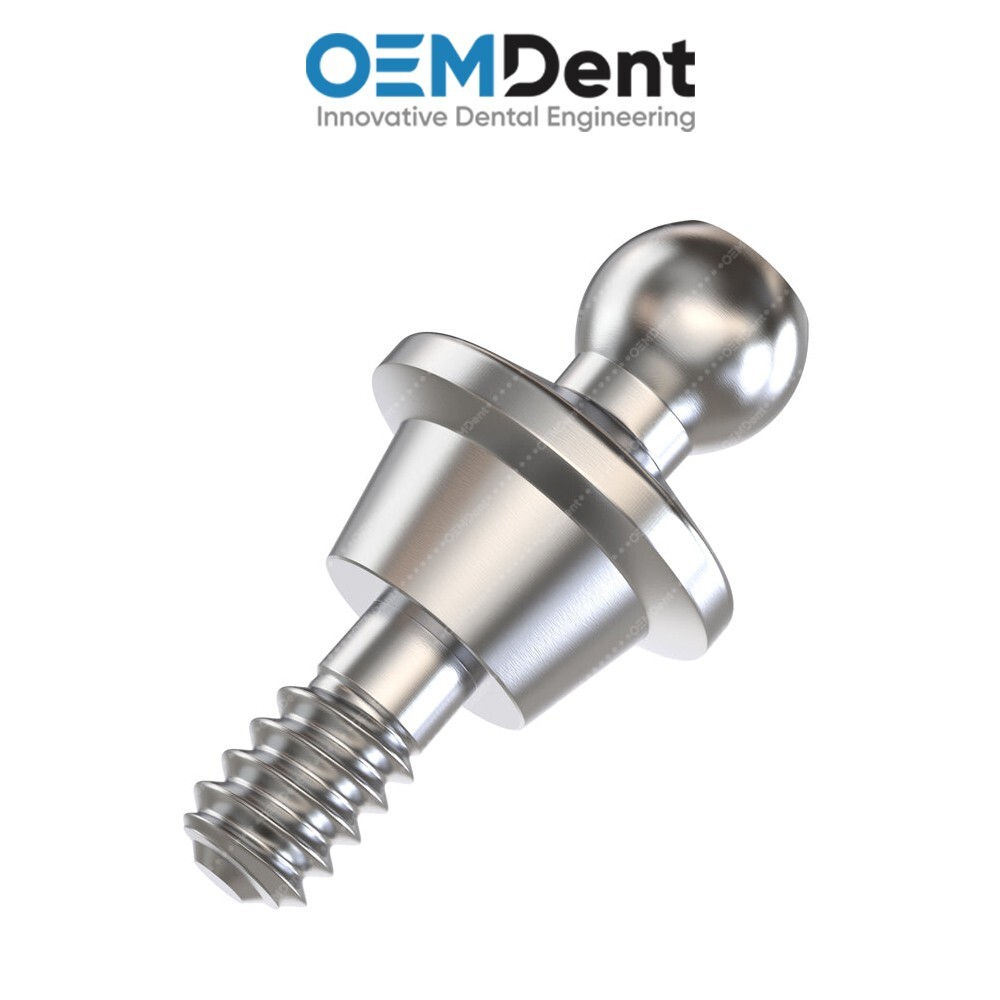 Straight Ball Attachment Standard NP Set Nobel Active® Compatible Conical Dental