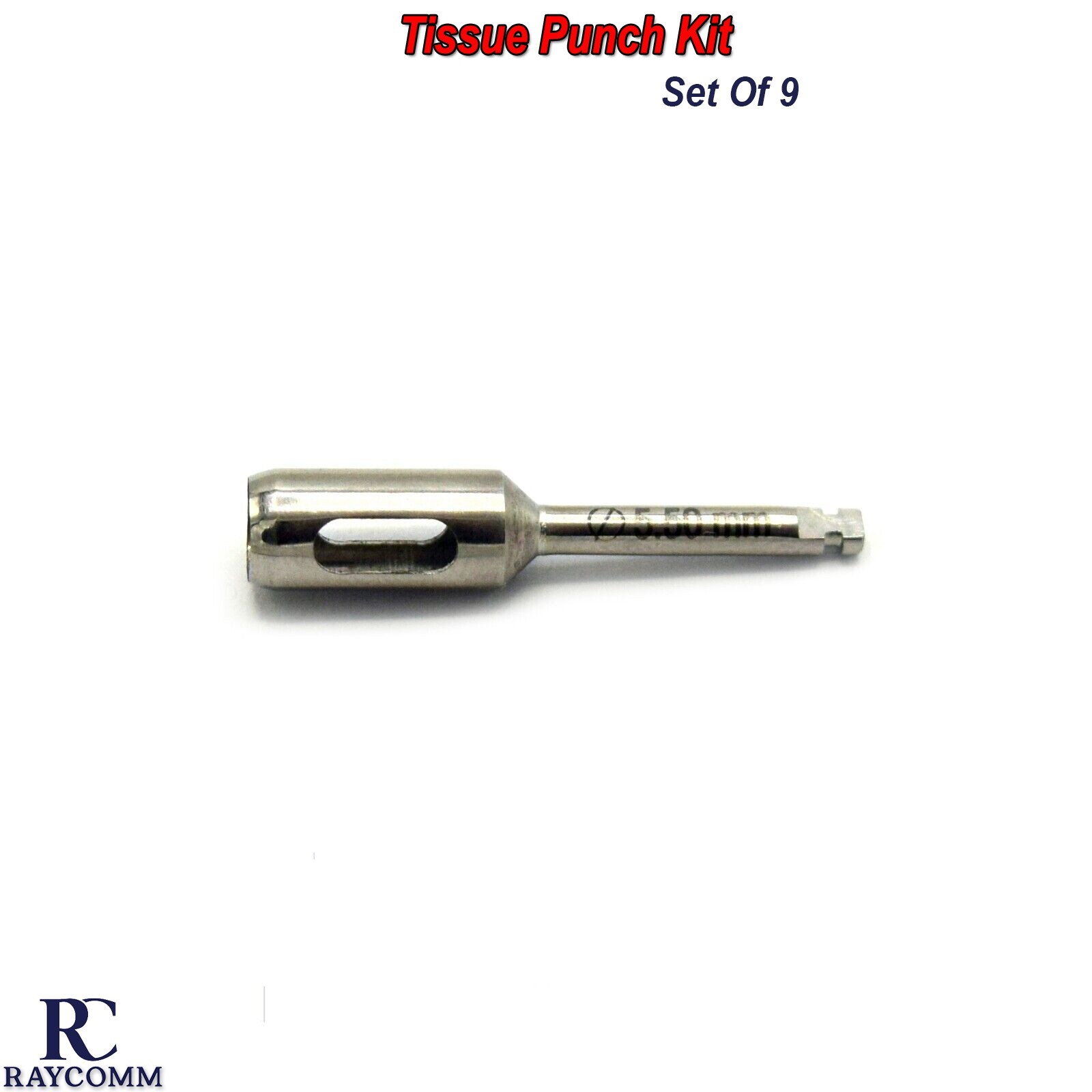 Dental Implant Tissue Punch Kit Set Of 9-PCS Surgical Surgery Instruments CE
