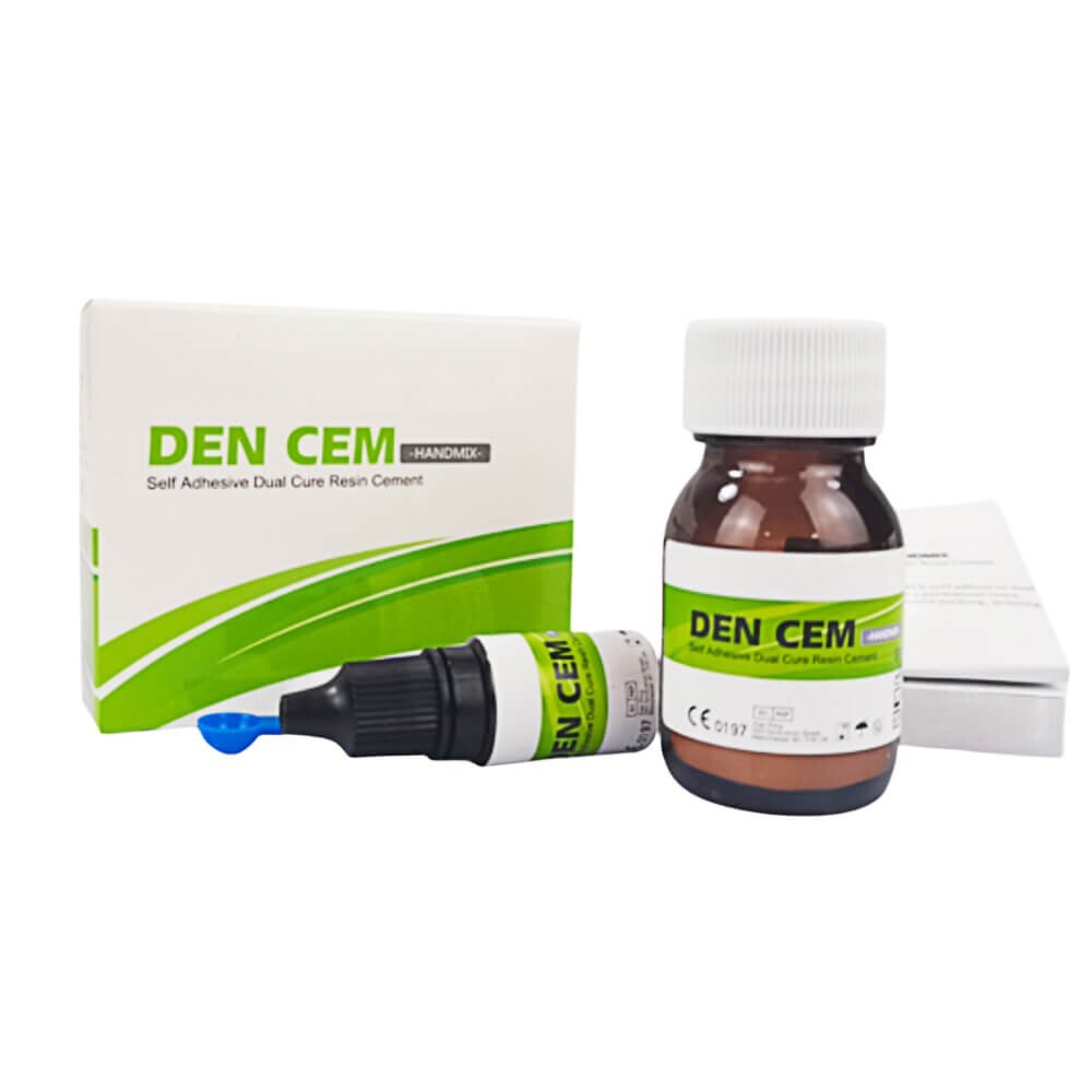 1 Pack Dental cement self adhesive dual cure resin cement HANDMIX liquid+powder
