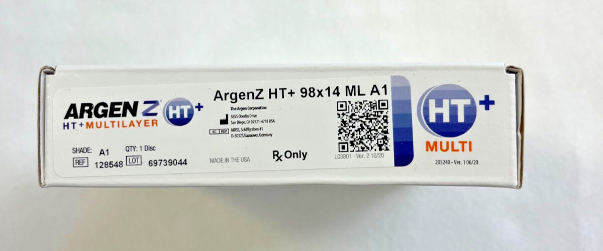 Dental Zirconia, Argen Z HT+ Multilayer, 14mm, OM1, OM3, A1, B2