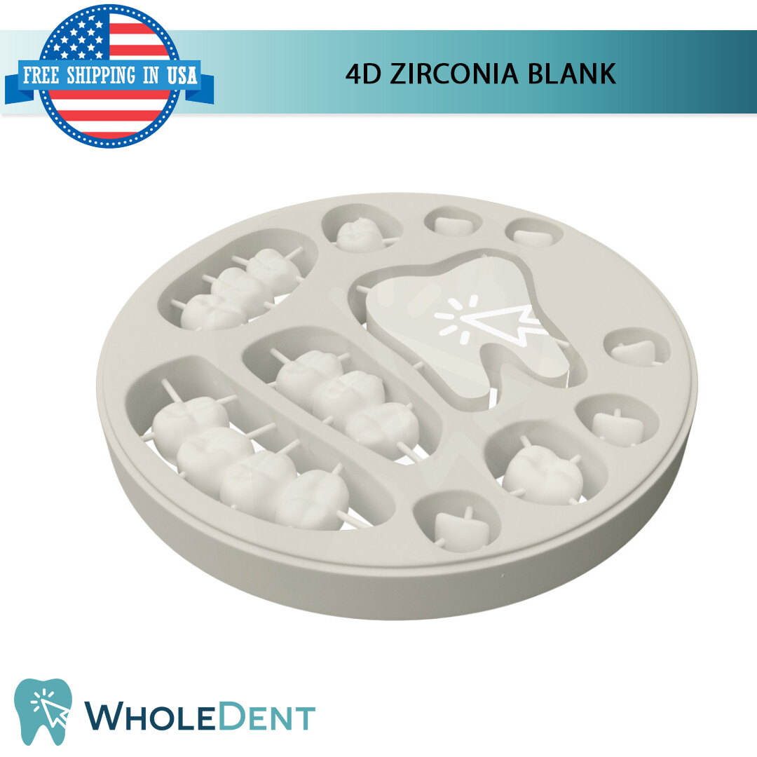 4D Zirconia Blank Dental Lab Multilayer Zirconium Aesthetic Restoration Shades