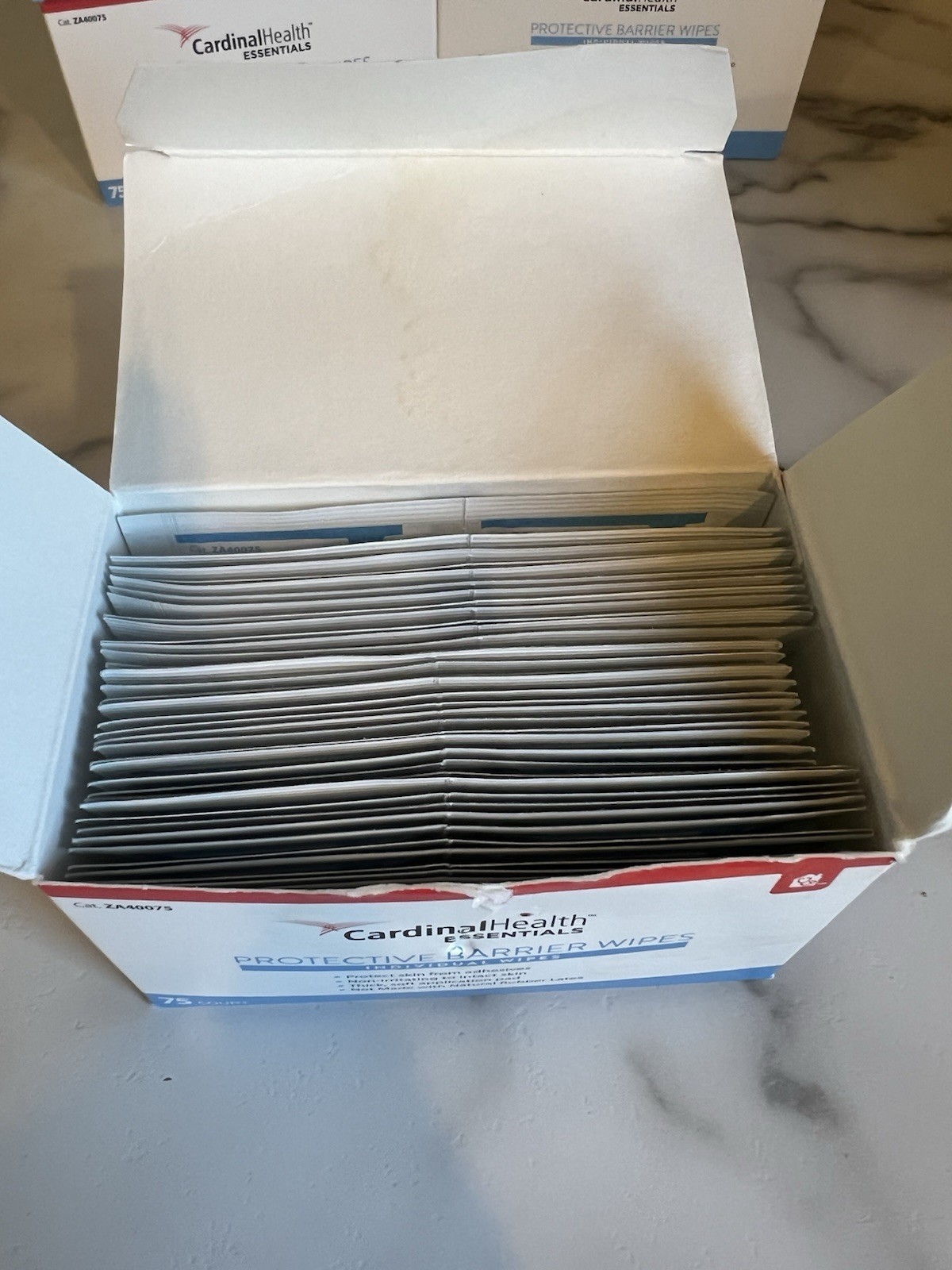 Cardinal Health Skin-Prep Protective Barrier Wipe 1-1/4″ x 3″ (75/Box)- Lot Of 5