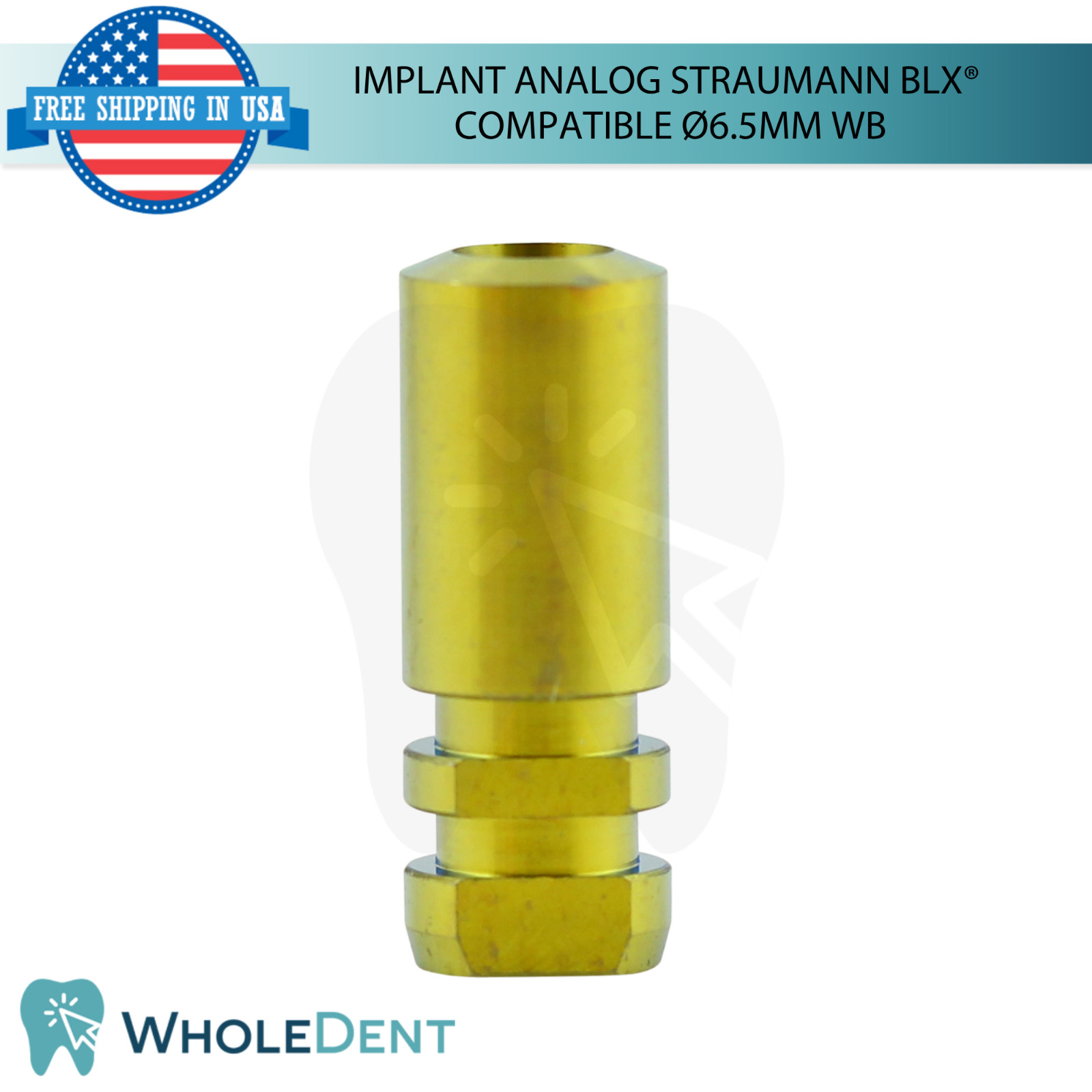 Dental Fixture Analog Wide Base Straumann BLX® Compatible Ø6.5mm Lab