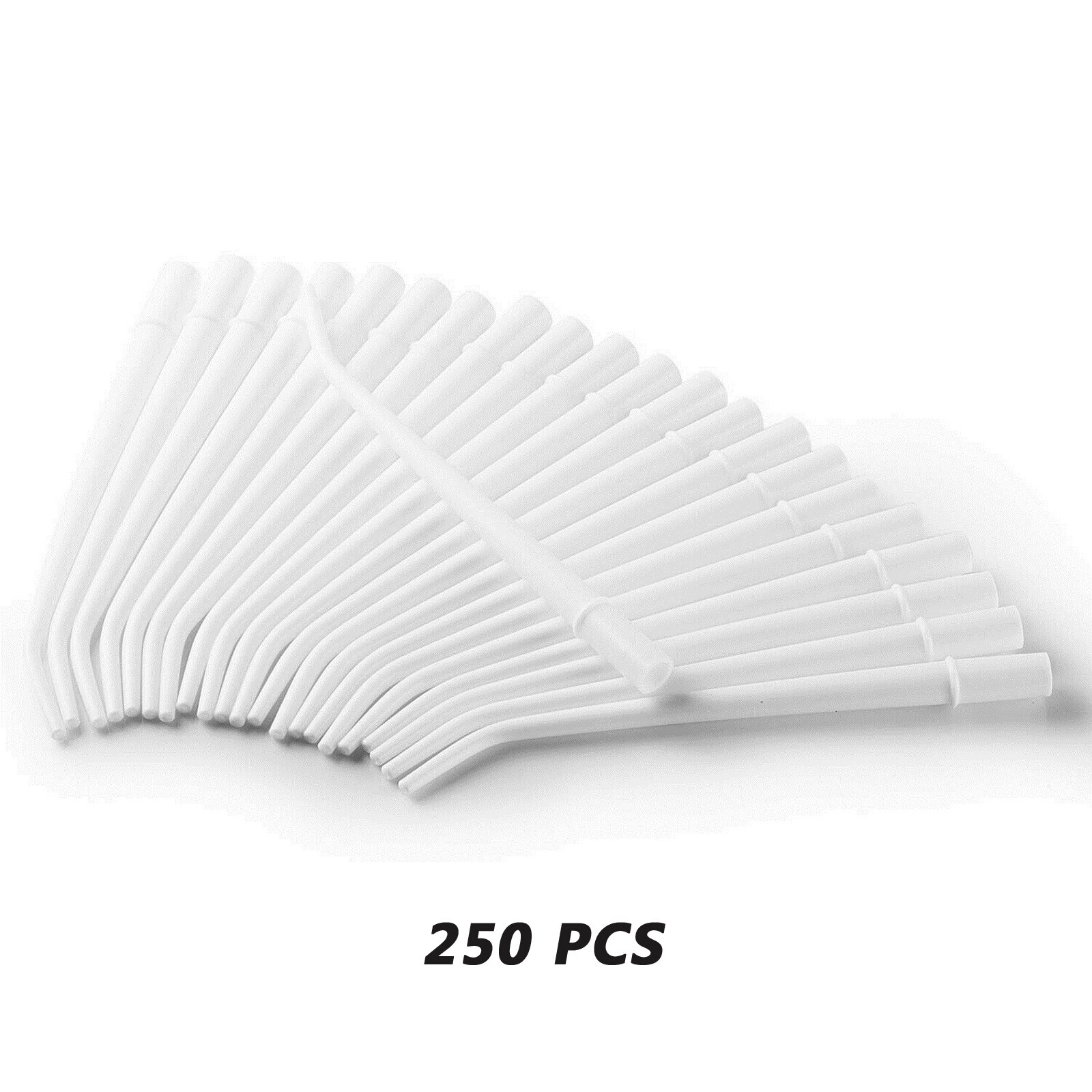 250 (10Packs) Dental Aspirator Tips PE Tube Clinic Surgical Suction Saliva 1/8″