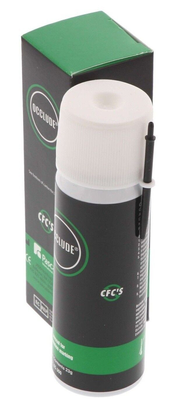 2x OCCLUDE Dental Aerosol Articulating Indicator Spray Powder Green 23g Pascal