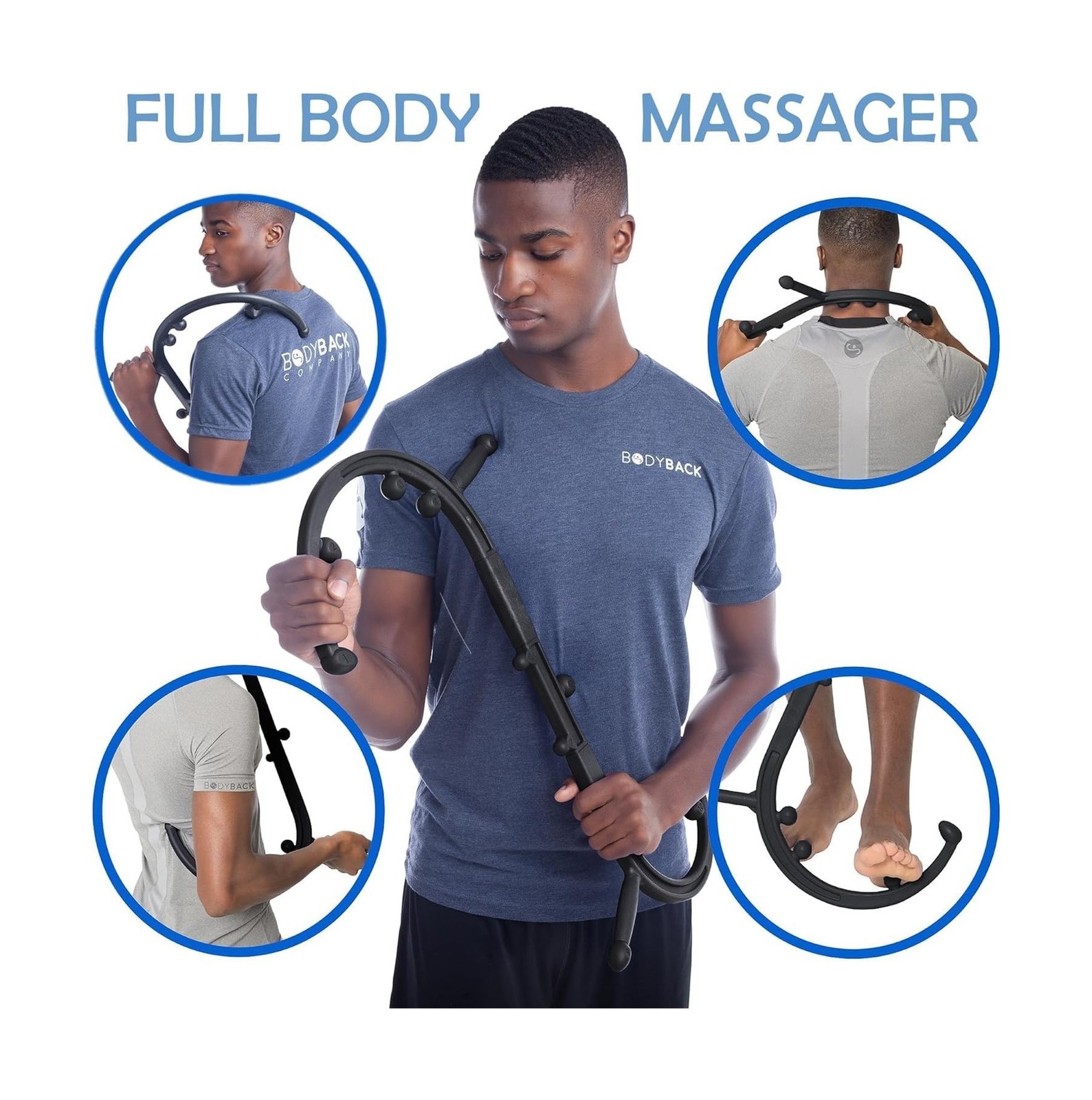 Body Back Buddy Classic USA Made Handheld Massage Cane – Full Body … Fast Ship