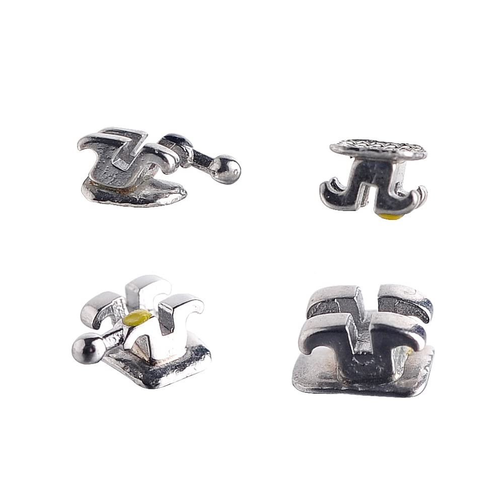SNAWOP Dental Orthodontic Brackets 20PCS Mini Metal Braces Slot.022 Hooks…