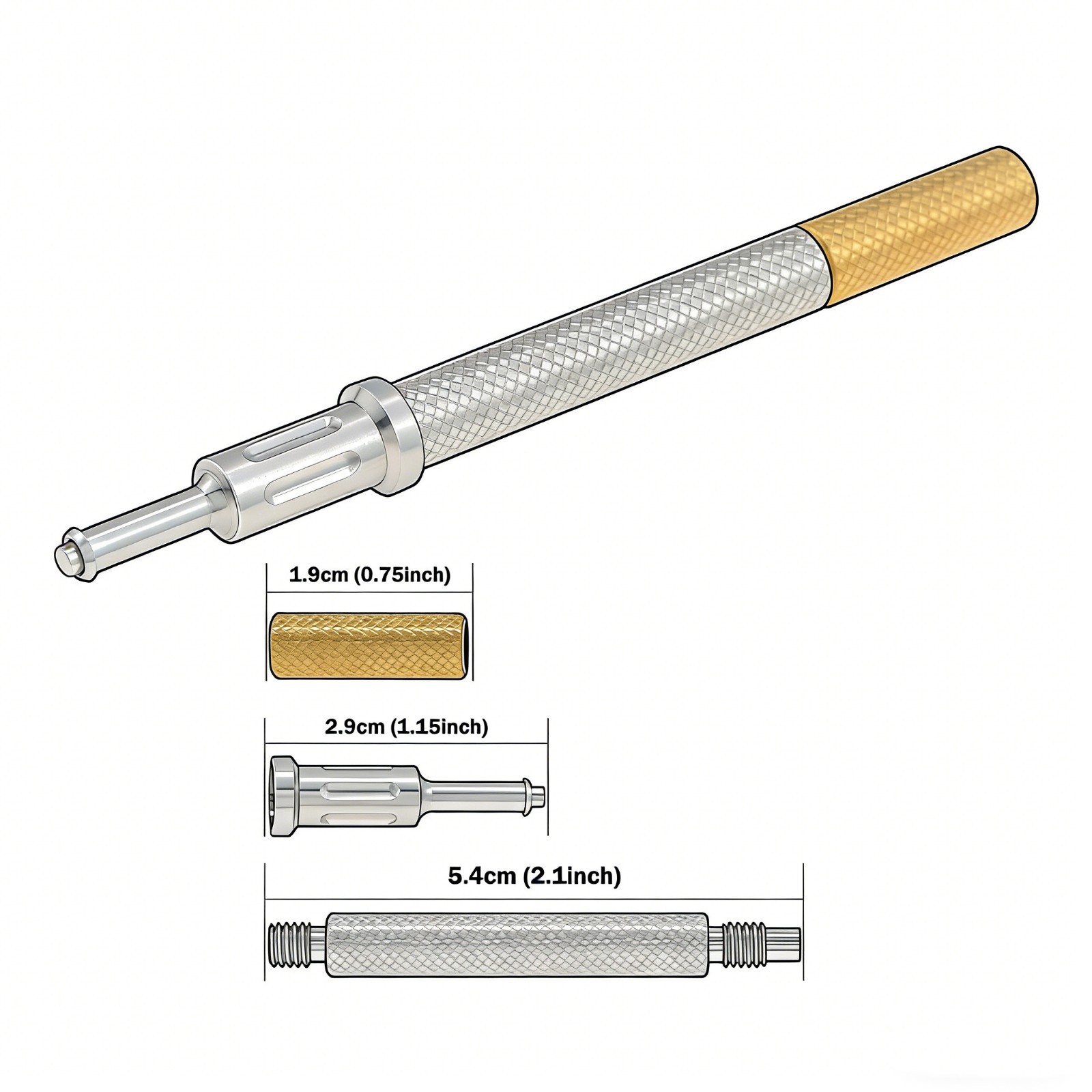 US Compatible with Zest Locator Retention Caps 3-in-1 locator tool