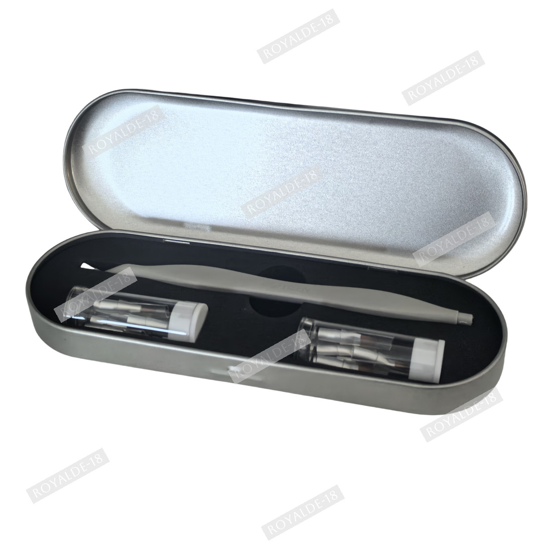 Dental Brush Pen Replaceable Brushes Tips Straight Curved Head Mini Micro Brush