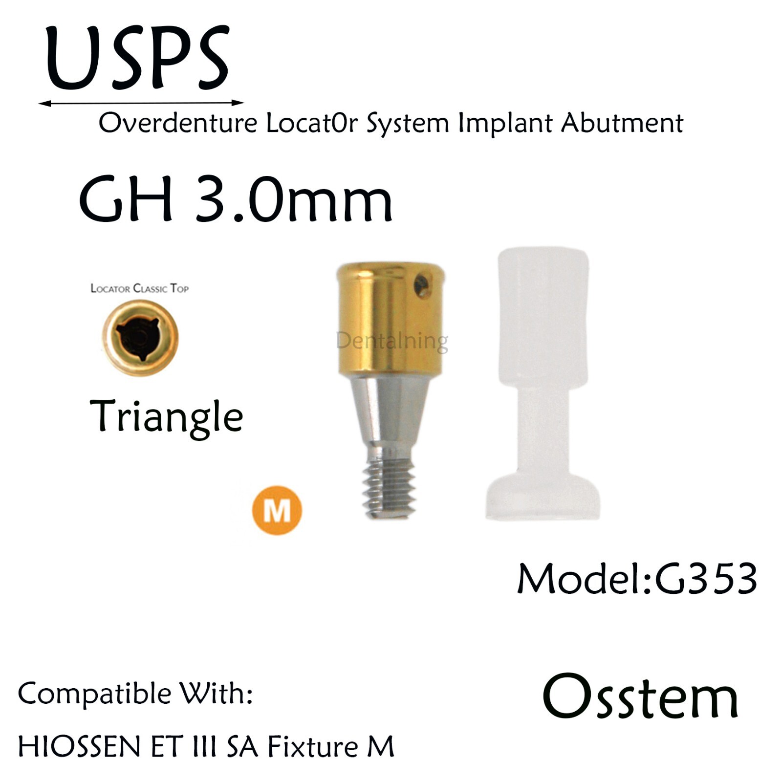 US HIOSSEN ET III SA/Osstem/DIO UF/Snucone Mini Locator Abutment For 1-6mm