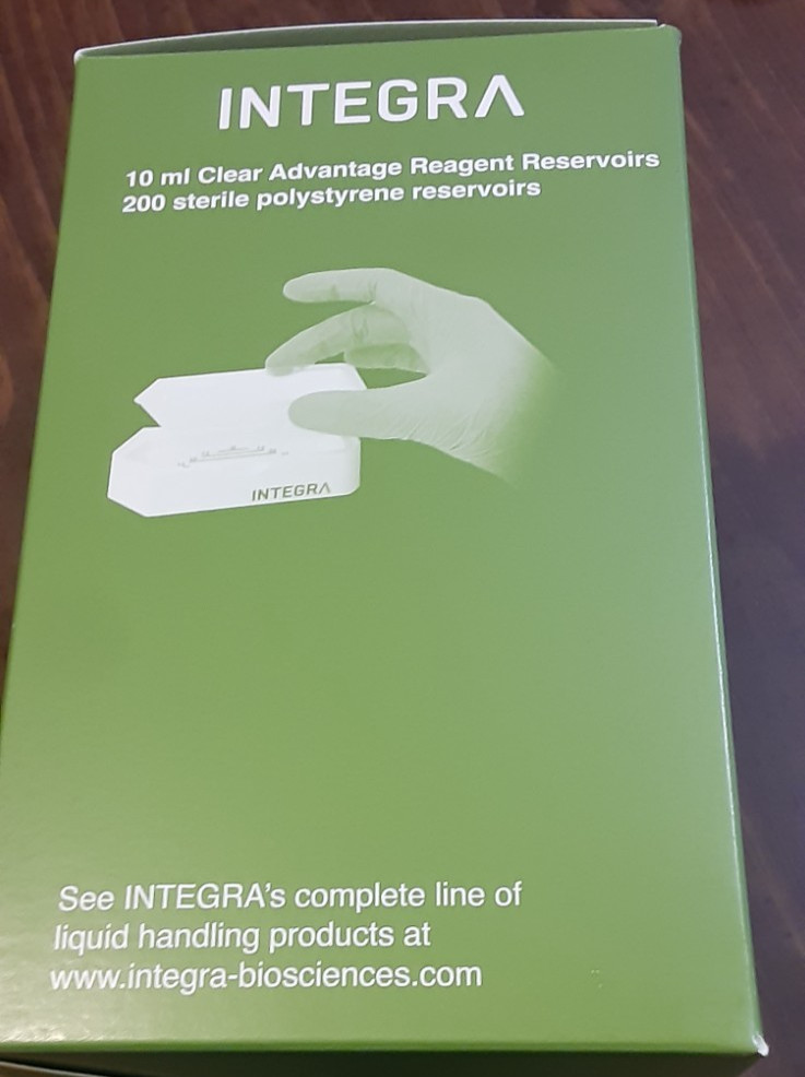 Integra 10ml/clear/sterile/ Reagent Reservoir (200)(4 boxes of 50) 4332