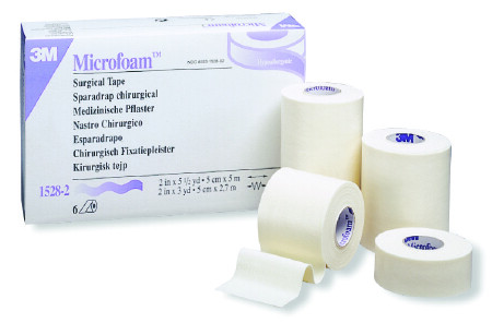 3M Microfoam Water Resistant Medical Tape 4” X 5.5 Yards -3 Pack