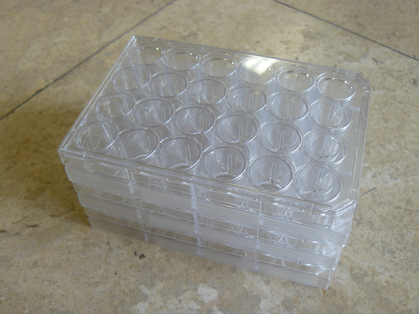 NEW BECTON DICKINSON BIOCOAT 354408 24-WELL CLEAR PLATES (3 PK)