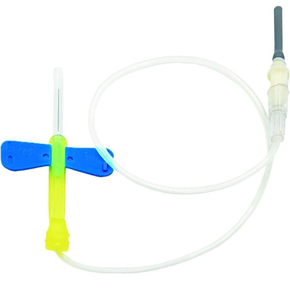 50Pc Disposable 23G Double Wings Shape Blood Collection Tips with Luer Connector
