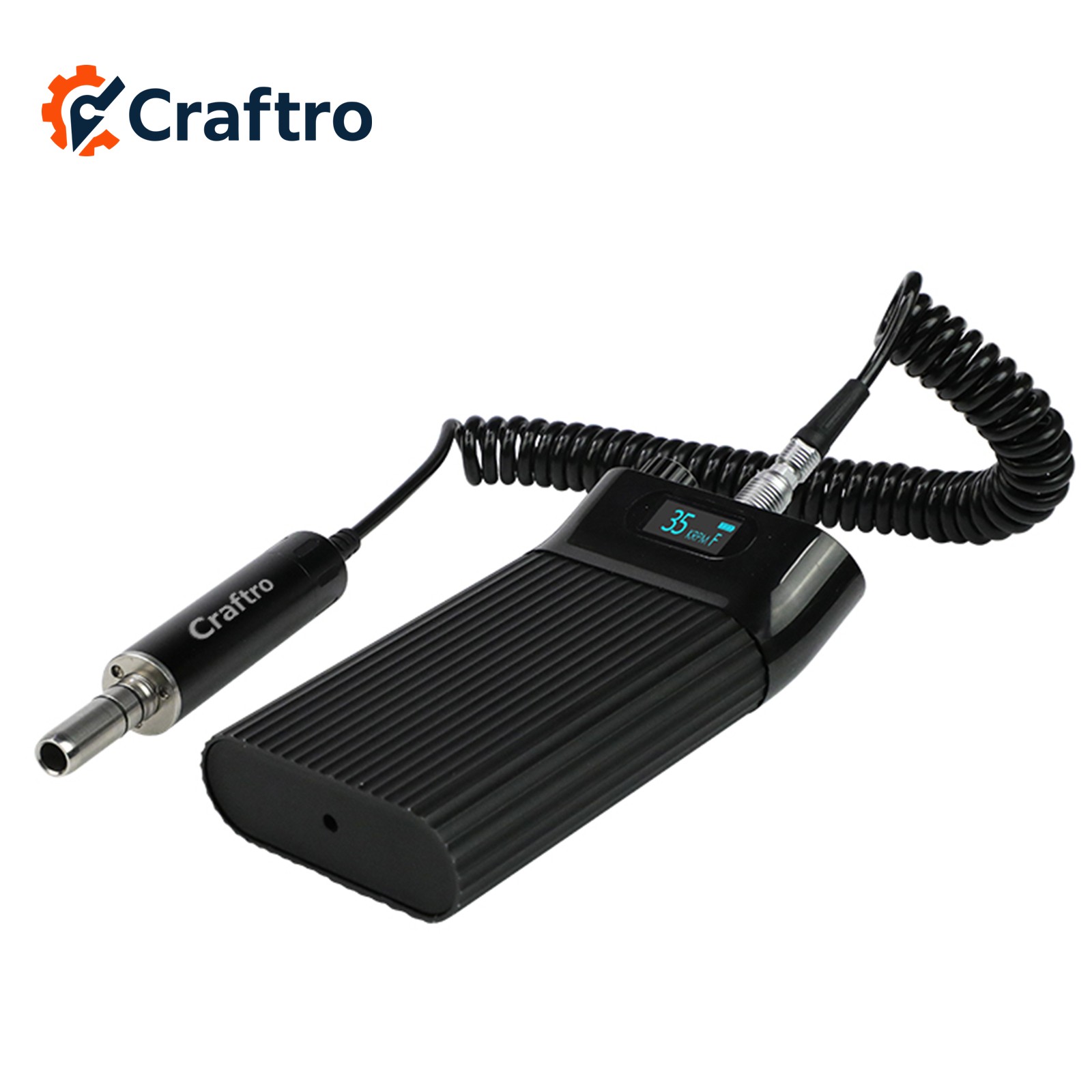 Craftro 35K Dental Lab E-Type Portable Micromotor with Straight Handpiece 3/32”