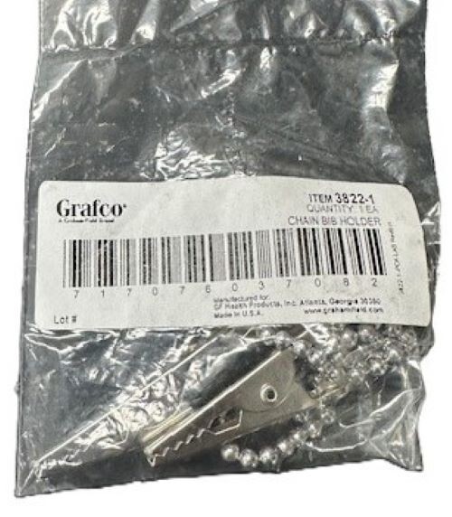 Grafco Chain Bib Holder, 12″ Length (20EA/PK)