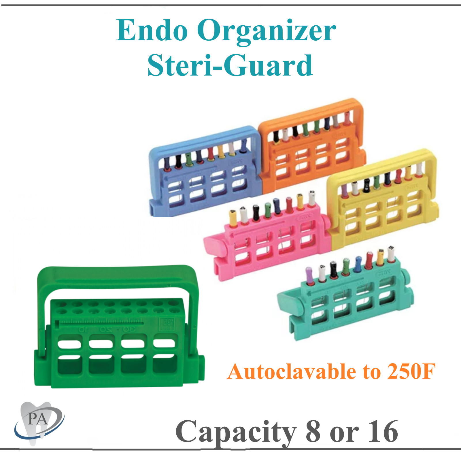 Dental Endo Clean Stand Endo Guard Endo Block Holds K-Files Reamer Autocl 275°F
