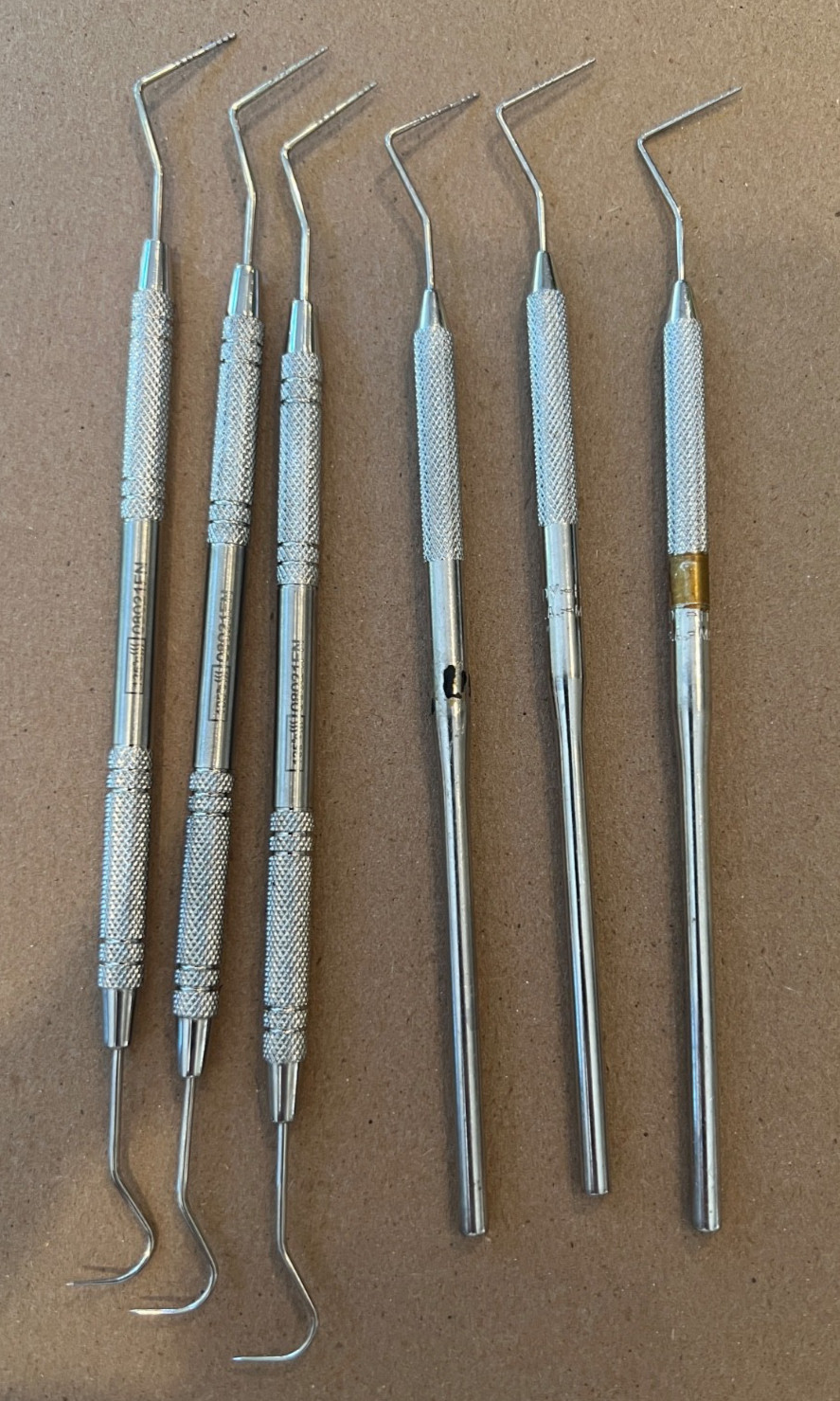 6 Dental Probes (3) Hu-Friedy (3) Henry Shein Hygiene Used Hygiene School