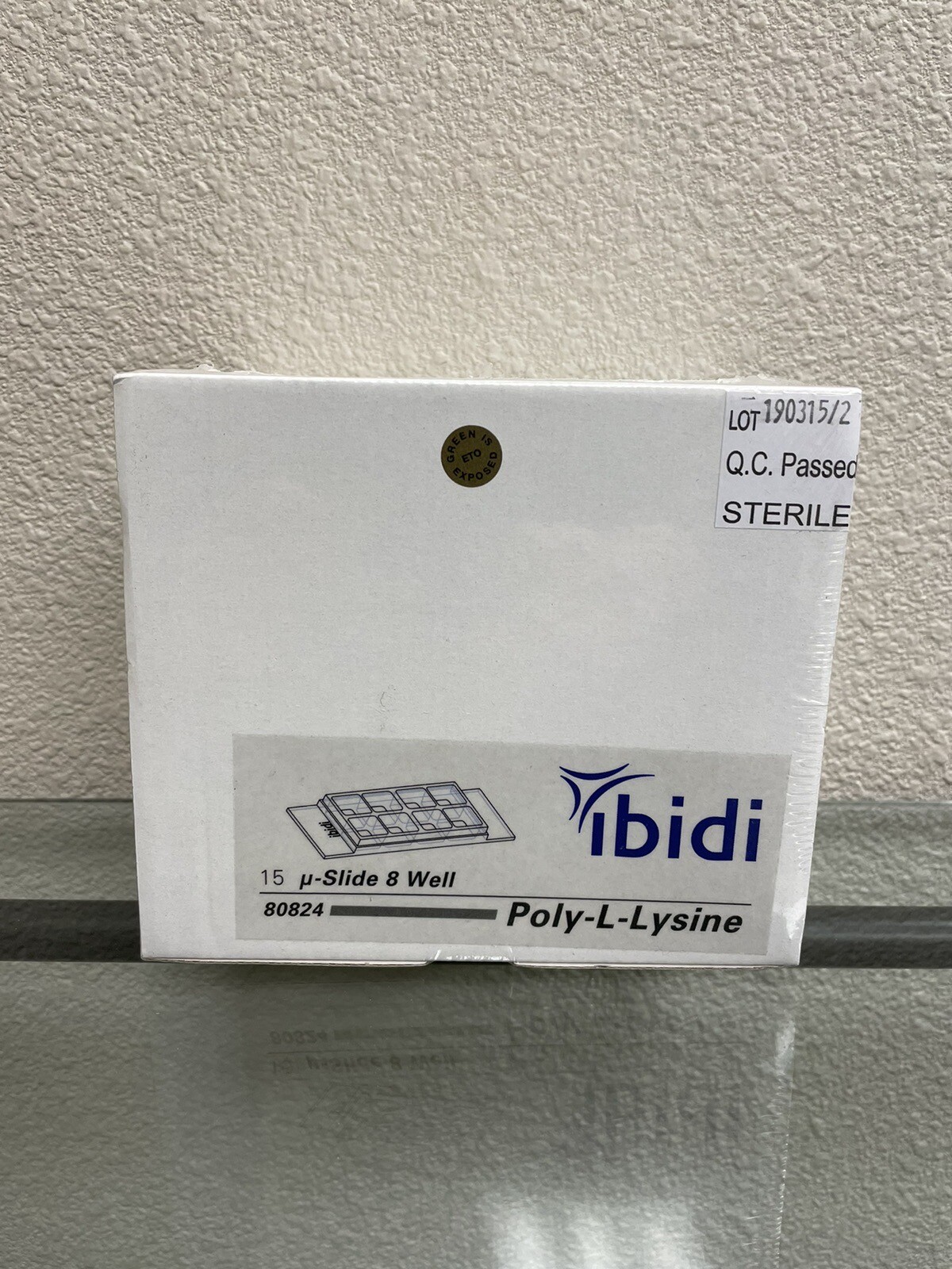 Ibidi u-Slide 8 Well, Poly-L-Lysine Coated, 80824