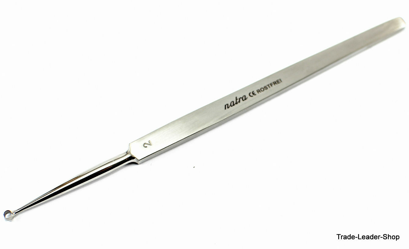 6x Fox Lupus Lupuskürette 5 1/2in 1,2, 3,4, 5,6in Skin Curette Dermatology