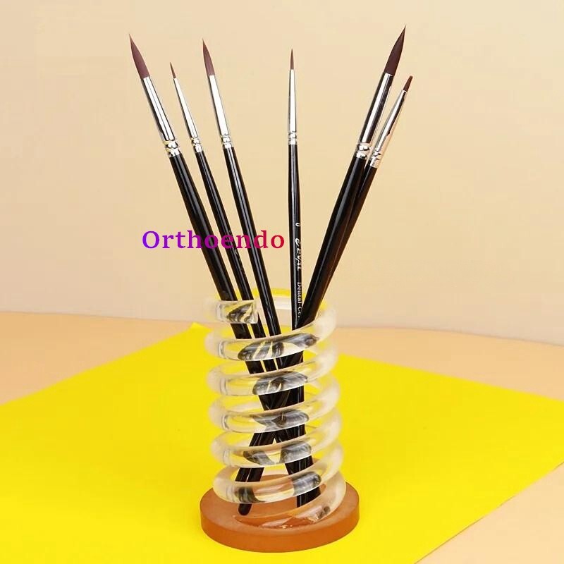 6pc/Kit Dental Composite Resin Brush Pens Adhesive Porcelain Teeth Pen ,1/10 Kit