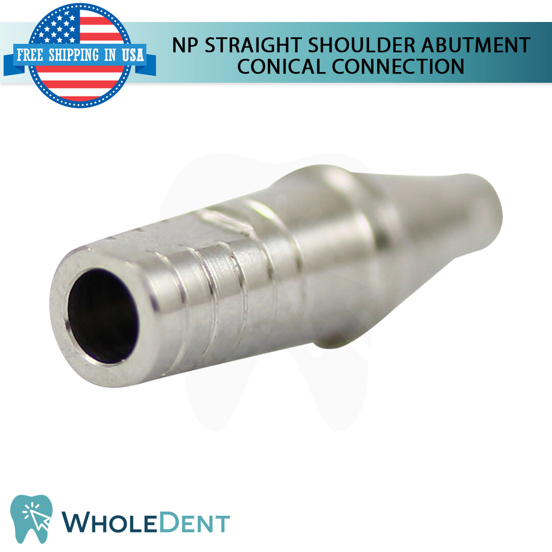 10x Narrow Platform Conical Connection Straight Shoulder Abutment Dental Ø4.0mm