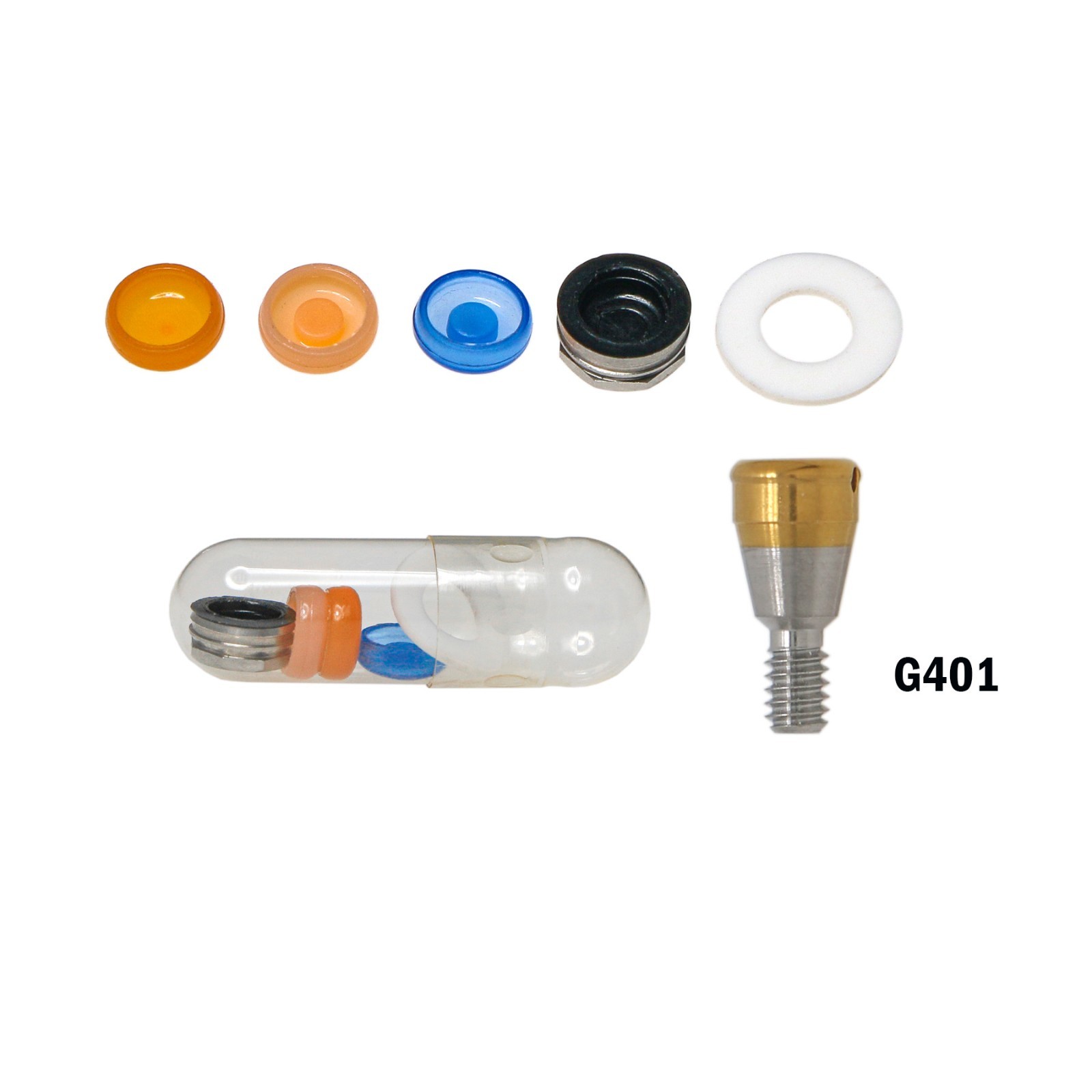 US Hiossen ET Implants Overdenture Regular Locator Abutment & Male Cap Inserts