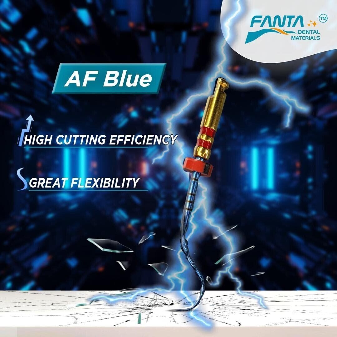 FANTA Dental AF Blue S-One Niti Rotary Root File Flexible Technology (Free Ship)