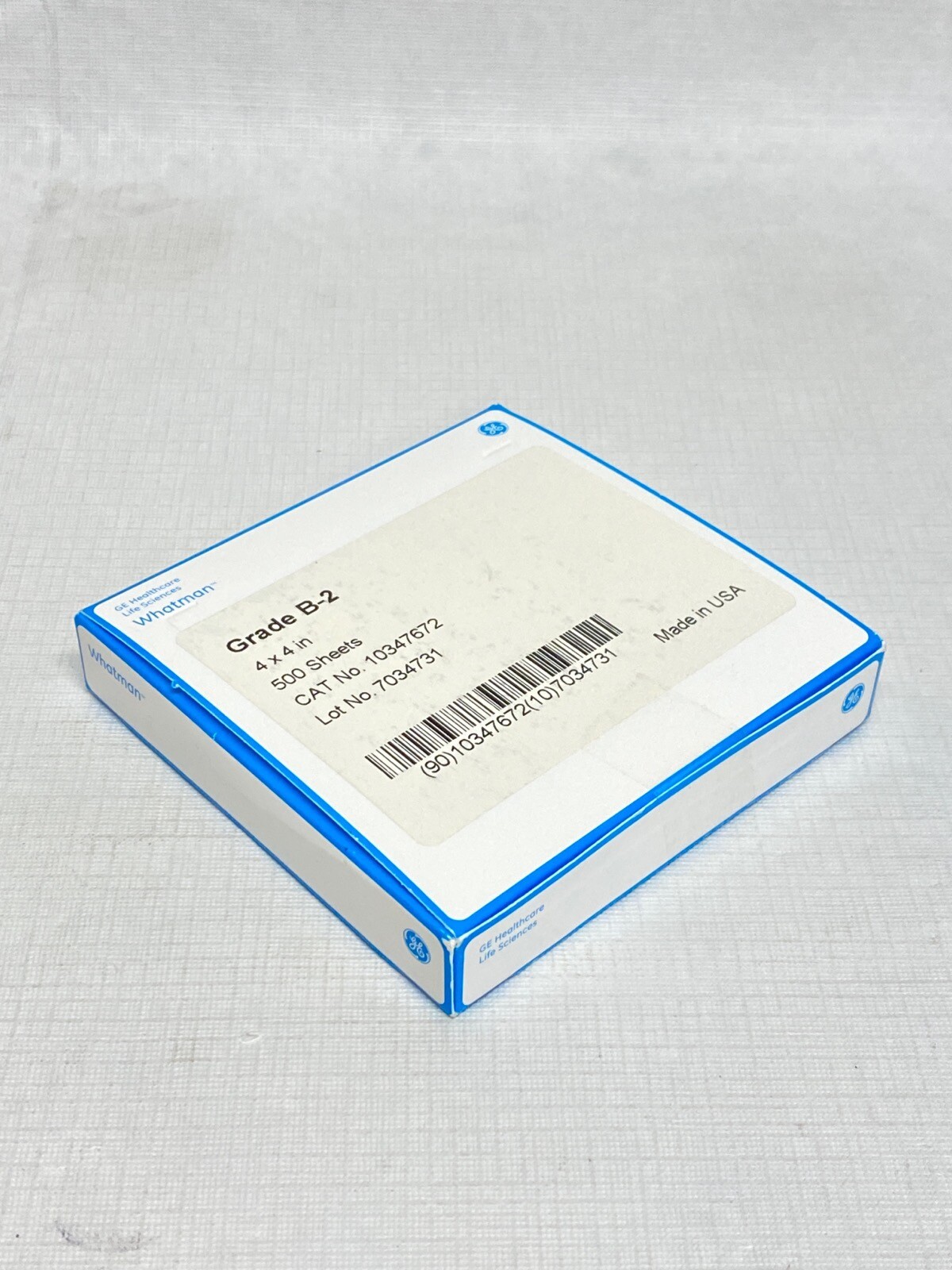 (500/Pk) WHATMAN Grade B-2 Kjeldahl Analysis Weighing Paper 4×4”x0.04mm 10347672