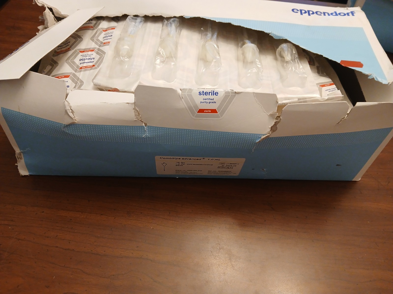 EPPENDORF 0030 089.545 COMBITIPS ADVANCED 1.0 mL 100 PCS New Epr. 04-2025