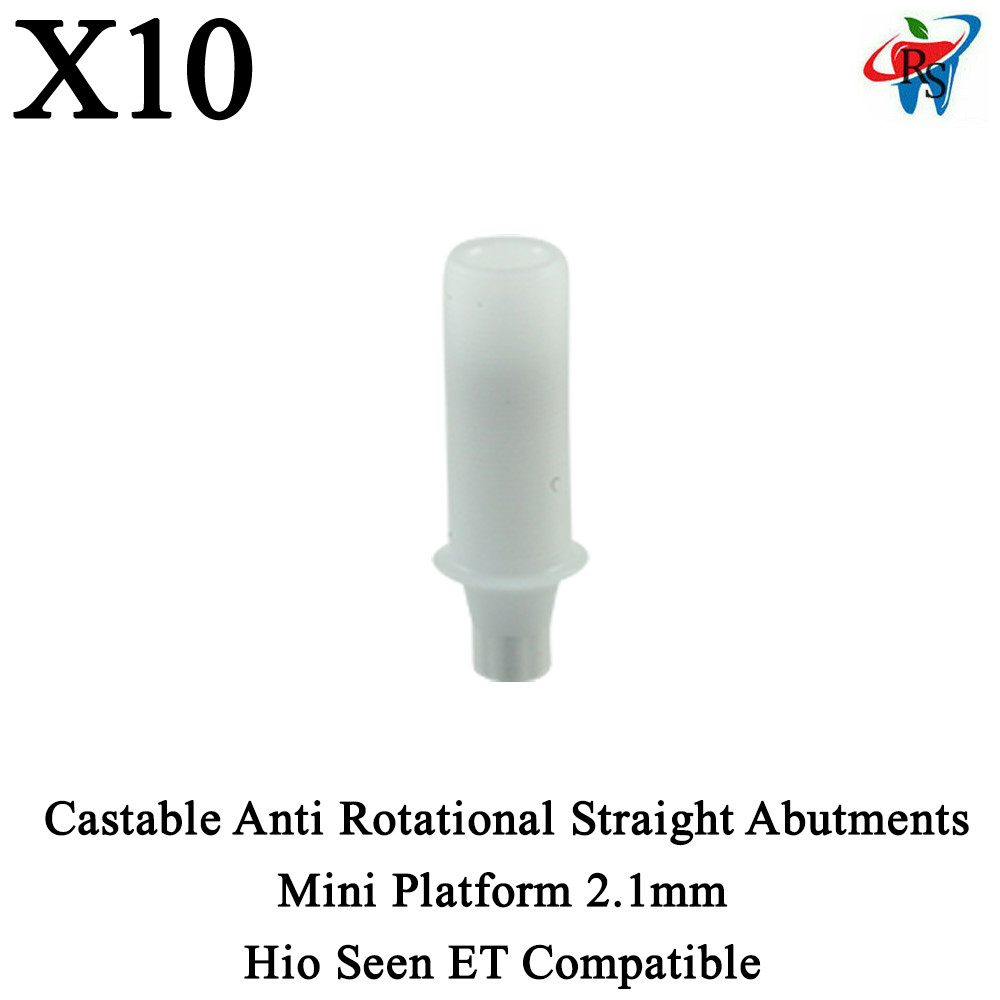 10pcs Castable Straight Anti Rotation Mini Platform 2.1mm Hio Seen ET Compatible