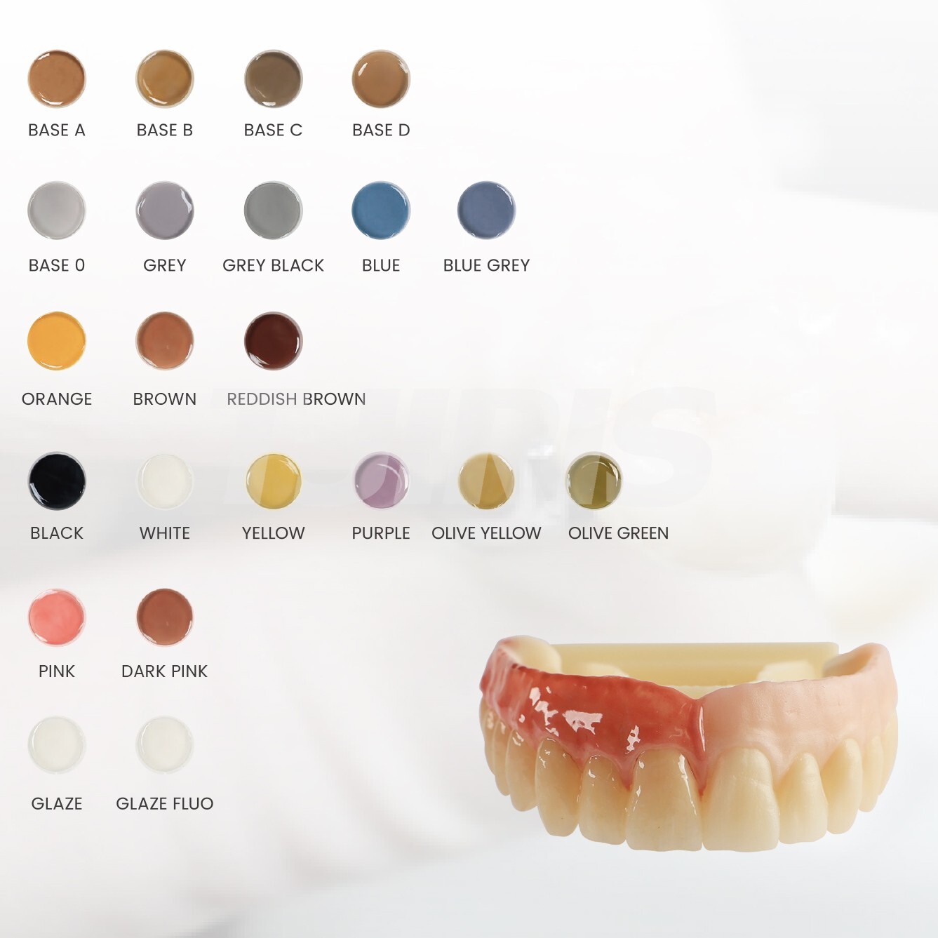 Dental Lab Porcelain Stain Paste 4g for CAD CAM Zirconia All-ceramic