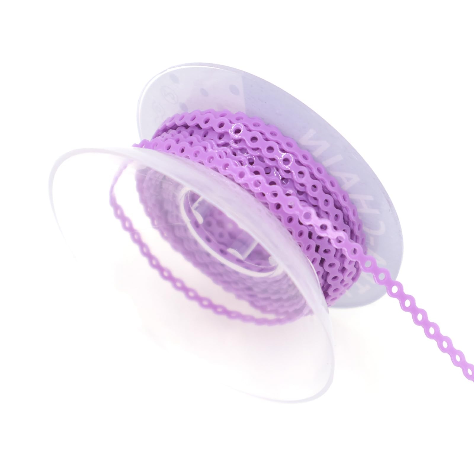 FUIODA 1 Roll/15Ft Orthodontic Dental Elastic Power Short, Light Purple