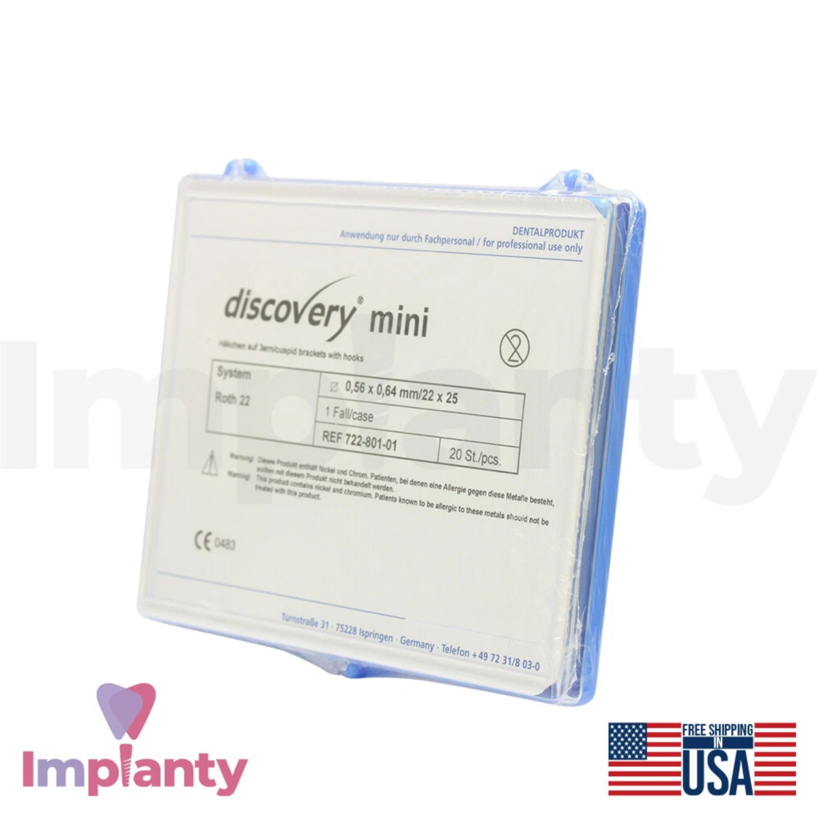 Dental Roth Discovery Mini Brackets Kit Stainless Steel Dentistry Instrument
