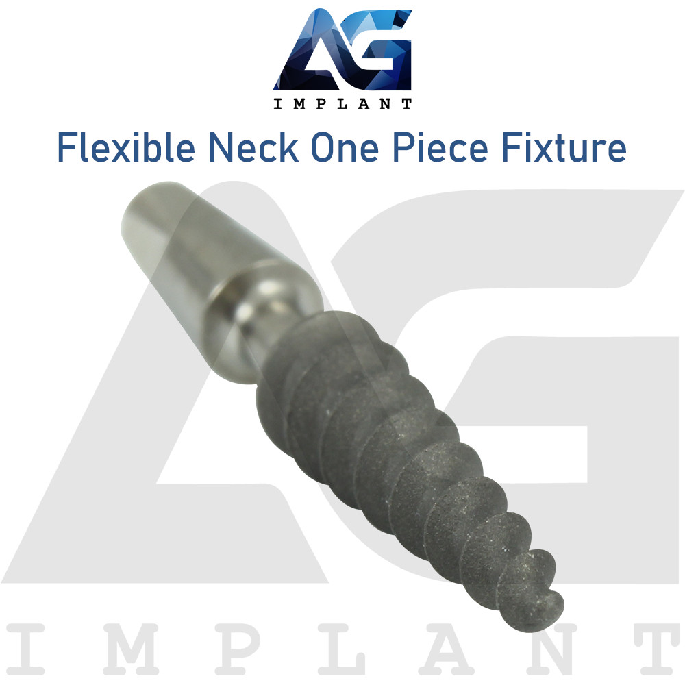 5 Flexible Neck One Piece Fixture System Titanium Prosthetic RBM surface